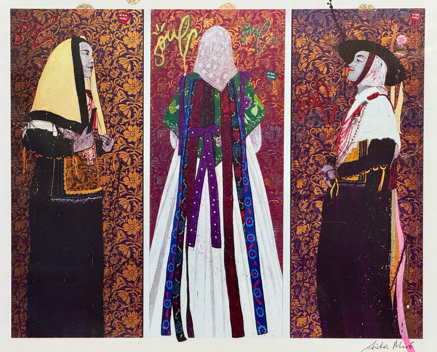 Aida Miro - Payesas Triptych