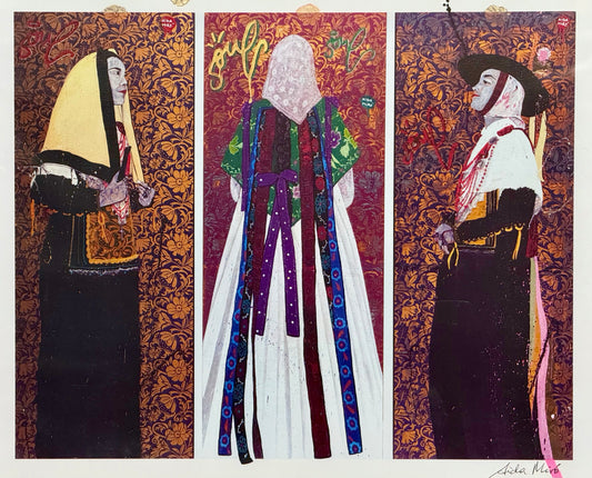Aida Miro - Payesas Triptych