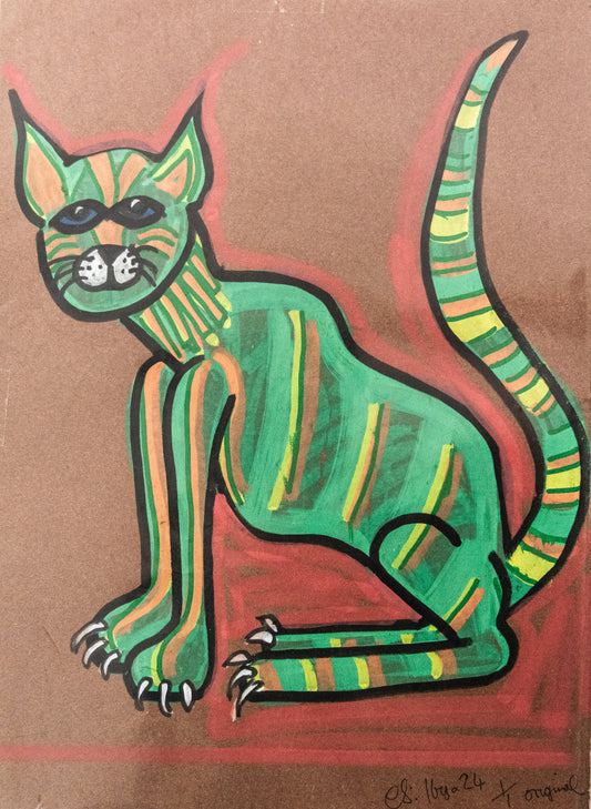Lost Artist - Green Cat