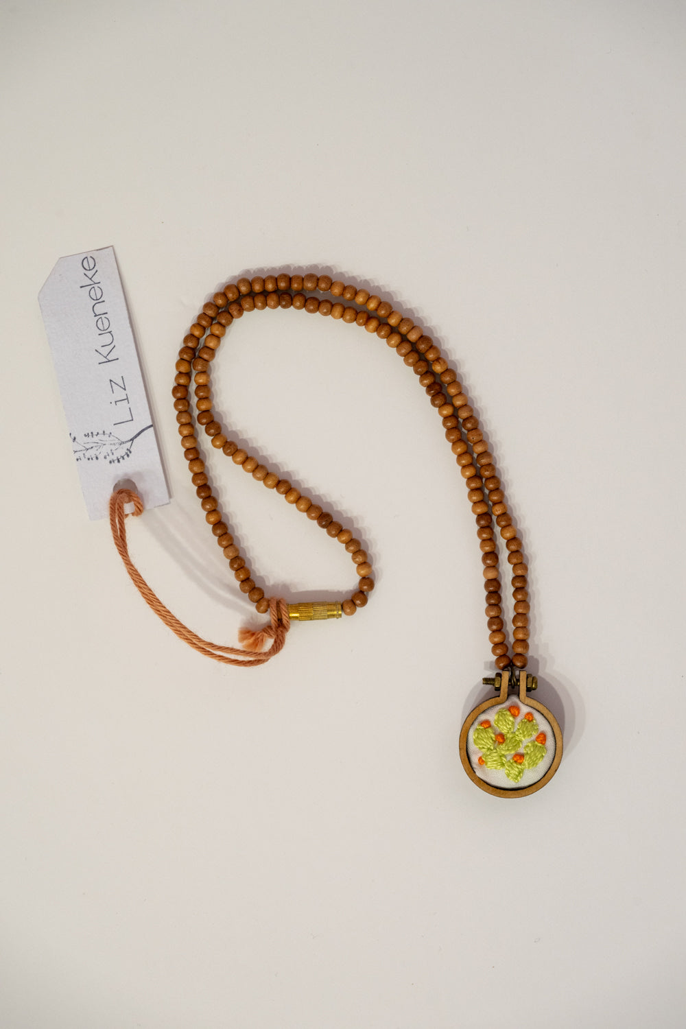 Chumbera emboidered necklace - Liz Kueneke & Chai Shop