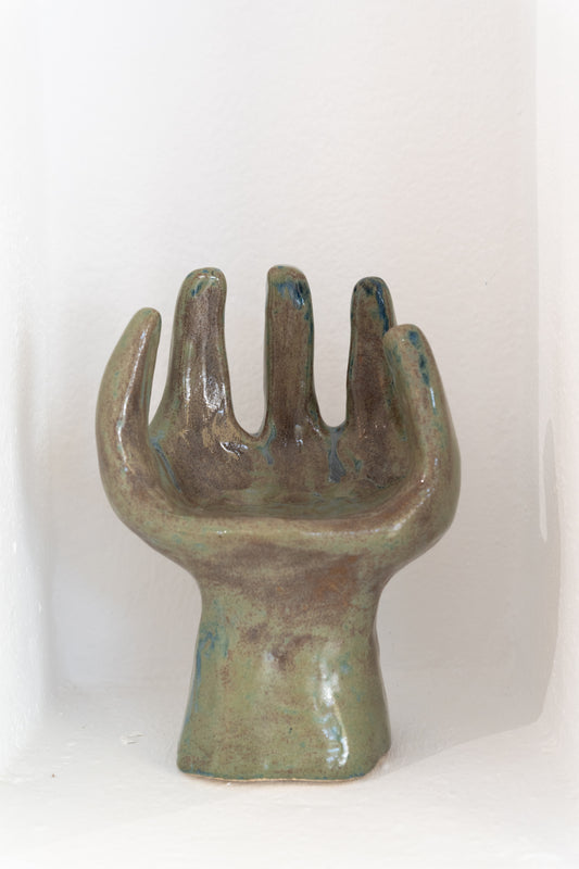 Nicki van der Weyden - Ceramic hand - Blue