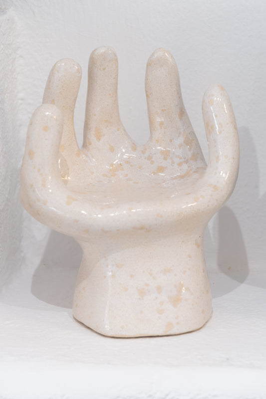 Nicki van der Weyden - Ceramic hand - White