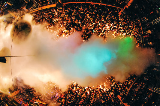 Phrank - Bird's Eye view to the Amnesia Terrace with CO² at Cocoon Closing