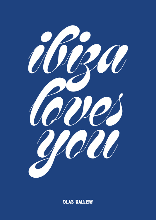 Poster - Ibiza loves you